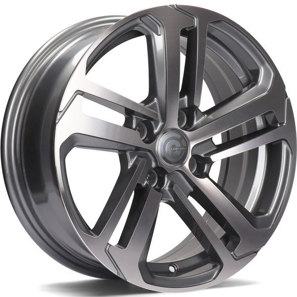 Jante 208 GT Gunmetal Polished pour Peugeot 206 à partir de 10/1998 par Auto Look Perfect