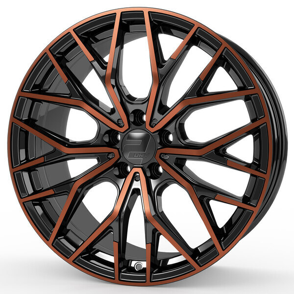 Jante 2DRV WH37 Schwarz Kupfer Bronze pour Volkswagen Passat CC par Auto Look Perfect