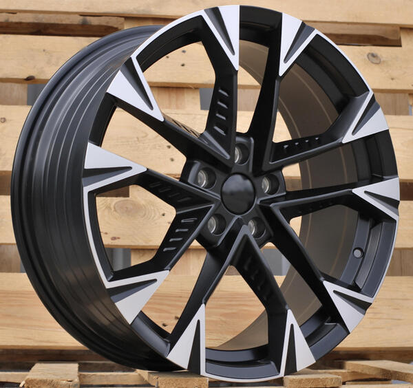 Jante ALT0511 Matt Black Polished pour Audi A3 8P 2004- par Auto Look Perfect