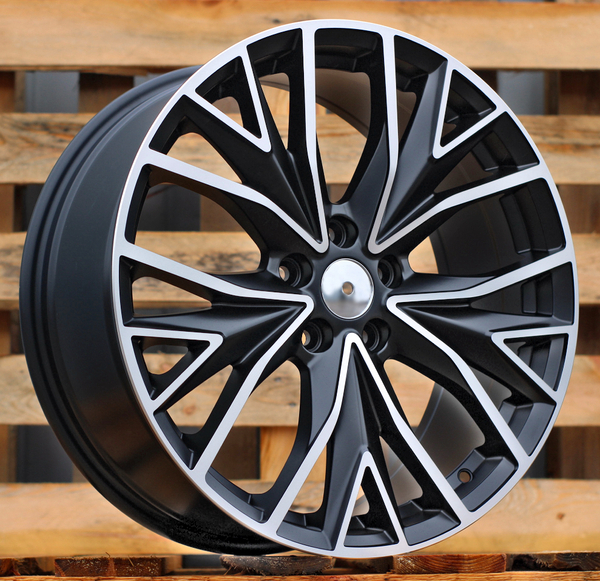 Jante ALT2295 Matt Black Polished pour Volkswagen Golf 5 par Auto Look Perfect