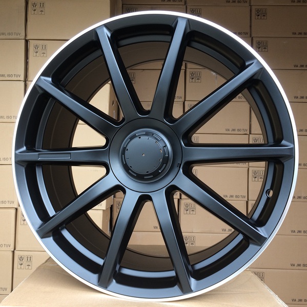 Jante ALT319 Matt Black Lip Polished pour Mercedes Classe E W212 après 2009 par Auto Look Perfect