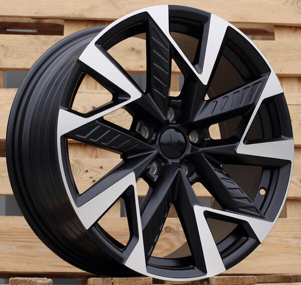 Jante ALT3440 Matt Black Polished pour Volkswagen Golf 5 par Auto Look Perfect