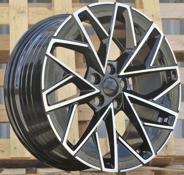 Jante ALT4440 Black Polished pour Volkswagen Golf 5 par Auto Look Perfect