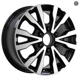 Jante ALT5203 Black Polished pour Volkswagen Crafter 6 Trous Depuis 2006 par Auto Look Perfect
