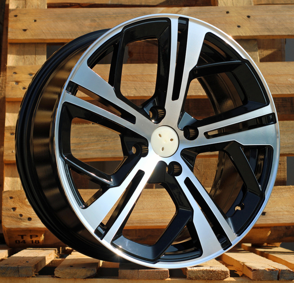 Jante ALT6021 Black Polished pour Peugeot 206 à partir de 10/1998 par Auto Look Perfect