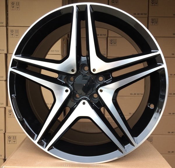 Jante ALT694 Black Polished pour Mercedes Classe C W203 05/2000 à 08/2007 par Auto Look Perfect