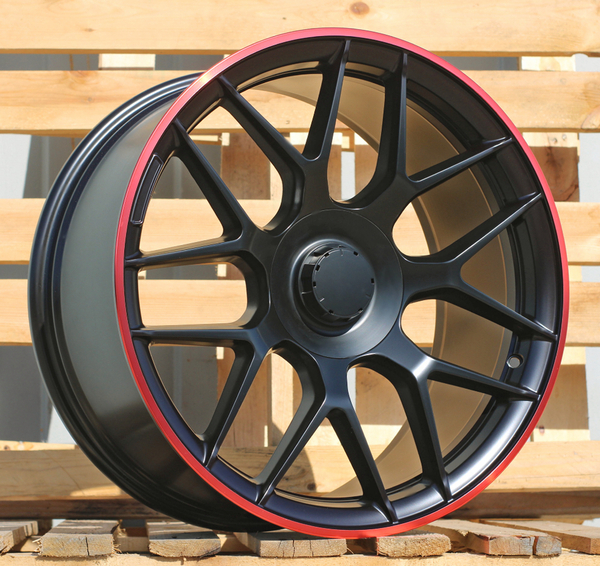 Jante ALT8521 Matt Black Red Lip pour Mercedes Classe E Coupé Depuis 2017 par Auto Look Perfect