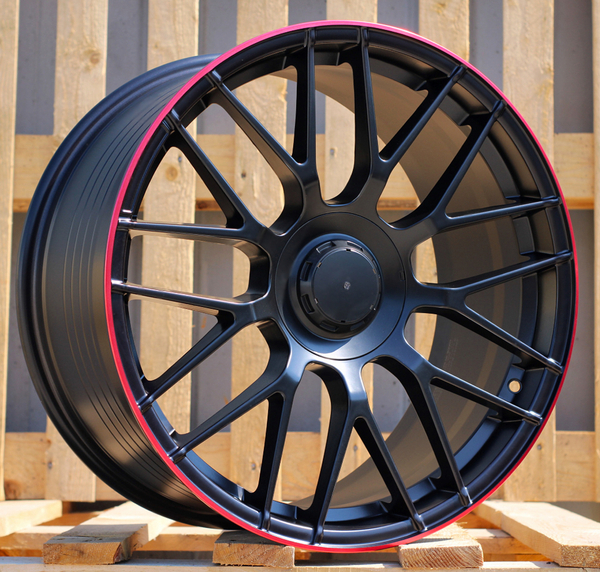 Jante ALT8621 Matt Black Red Lip pour Mercedes Classe E Coupé Depuis 2017 par Auto Look Perfect