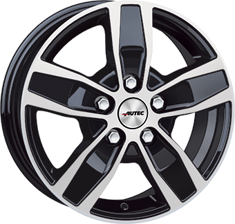 Jante Autec Quantro Gloss Black Polished pour Mercedes Sprinter 6 Trous Depuis 2018 par Auto Look Perfect