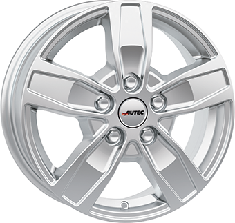 Jante Autec Quantro Silver pour Volkswagen Crafter 6 Trous Depuis 2006 par Auto Look Perfect