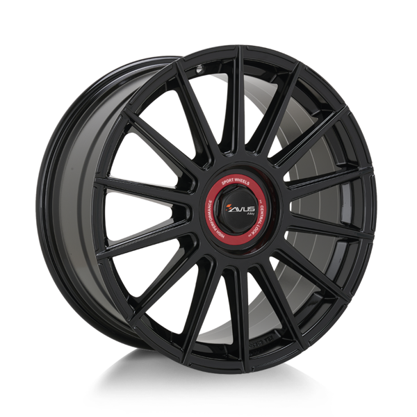 Jante Avus AC-M09 Gloss Black Cache Rouge pour Bmw X2 (U10) Depuis 2024 par Auto Look Perfect