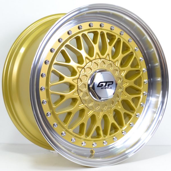 Jante GTP WHEELS GTP 072 Gold Polished pour Volkswagen Golf 3 (1991-1997) par Auto Look Perfect