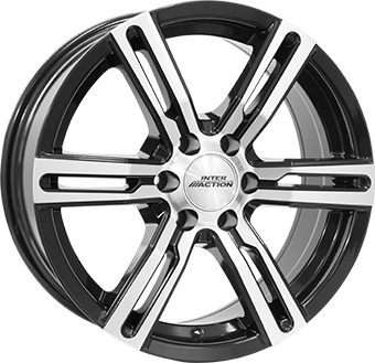 Jante Inter Action Kargin Gloss Black Polished pour Mercedes Sprinter 6 Trous Depuis 2018 par Auto Look Perfect