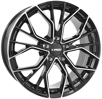 Jante IT Wheels Tiara Black Polished pour Volkswagen T-Cross Depuis 2018 par Auto Look Perfect