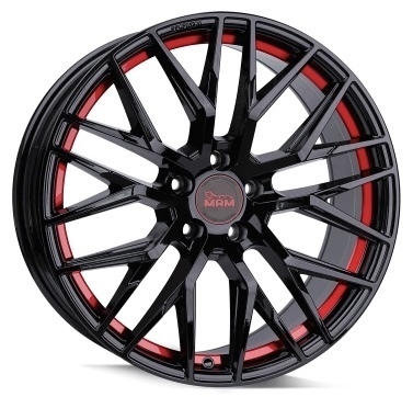 Jante Mam RS4 Black Painted Red Inside pour Audi S4 8E 2003-2007 par Auto Look Perfect