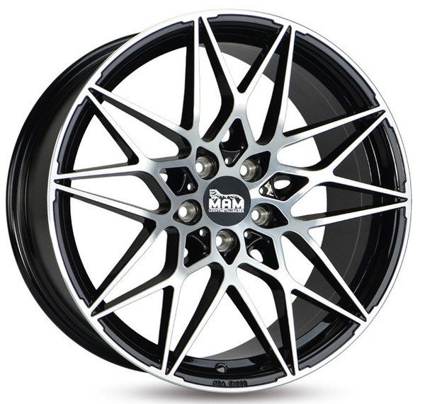Jante Mam B2 Black Front Polished pour Bmw Série 5 (F10) et (F11) par Auto Look Perfect