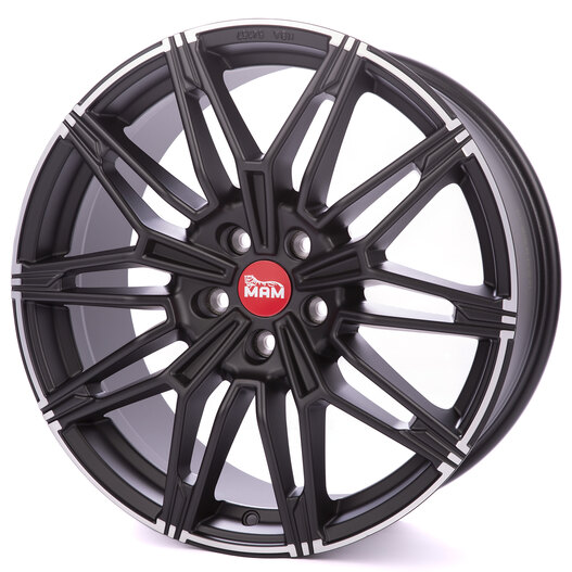 Jante Mam B3N Matt Black Lip Polished pour Bmw Série 3 (E46) 06/1998 à 03/2005 par Auto Look Perfect