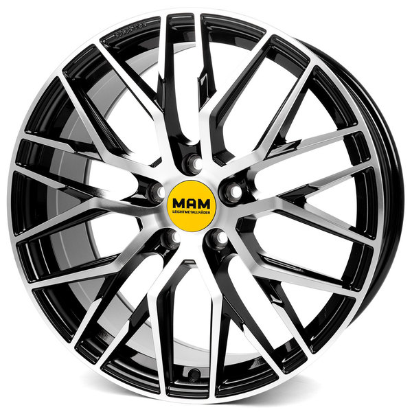 Jante Mam RS4 Black Front Polished pour Audi RS4 B9 Depuis 2017 par Auto Look Perfect