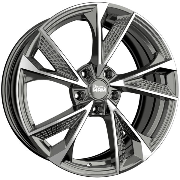 Jante Mam RS6 Palladium Front Polished pour Volkswagen T-Cross Depuis 2018 par Auto Look Perfect