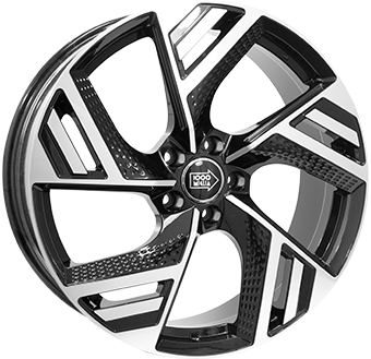 Jante MILLE MIGLIA MME-5 Gloss Black Polished pour Volkswagen T-Cross Depuis 2018 par Auto Look Perfect
