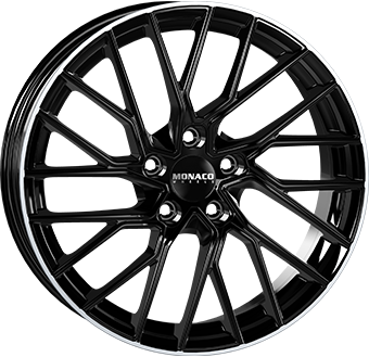 Jante Monaco GP11 Gloss Black Lip Polished pour Audi A4 B8 Allroad 2008-2011 par Auto Look Perfect