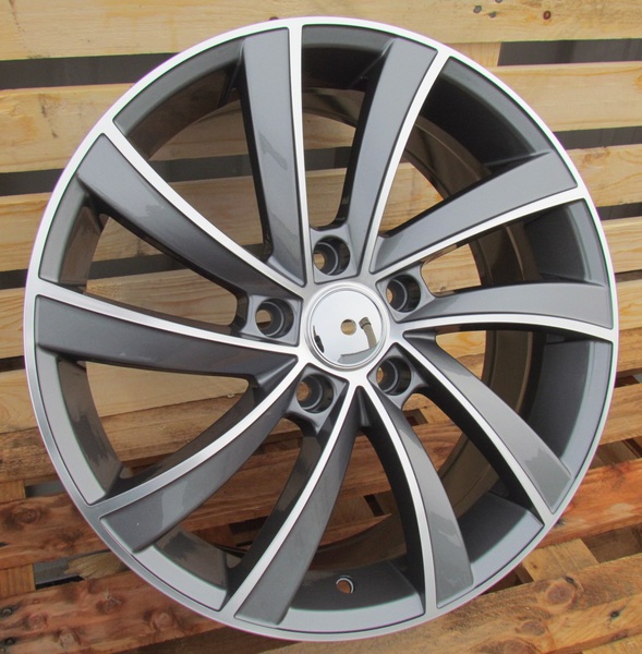 Jante Skoda SK523 Gunmetal Polished pour Audi S4 8E 2003-2007 par Auto Look Perfect