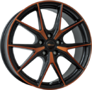 Brock B40 Noir Mat Face Polie Orange