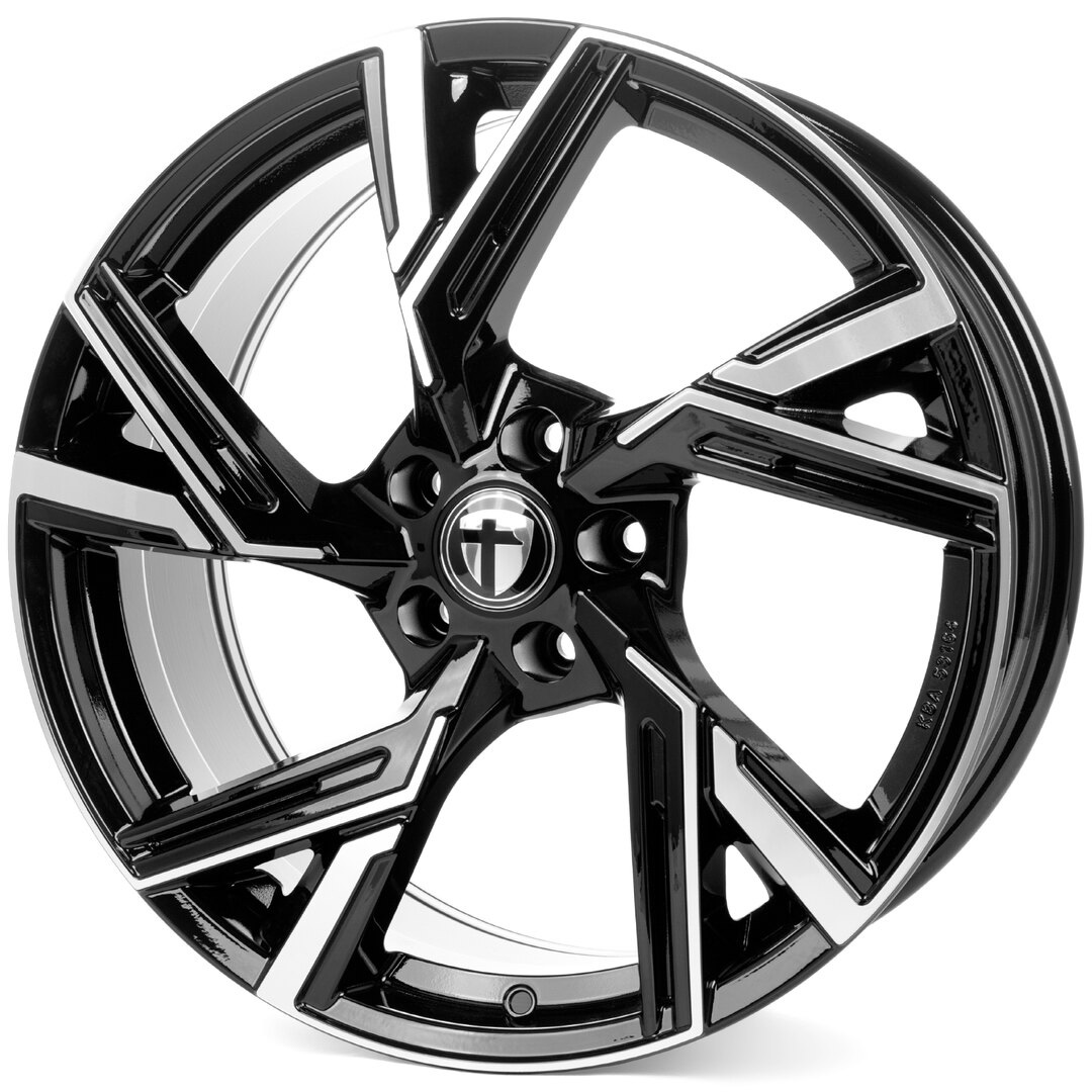 Jante Tomason AR1 Black Polished pour Volkswagen Touran de 01/2003 à 2010 par Auto Look Perfect