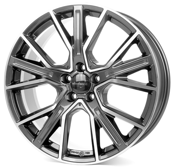 Jante Wheelworld WH34 Dark Gunmetal Polished pour Volkswagen Transporter T5-T6 par Auto Look Perfect