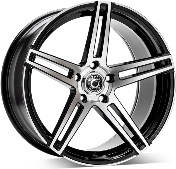Jante Wrath Wheels WF1 Gloss Black Polished Face pour Bmw Série 3 (E46) 06/1998 à 03/2005 par Auto Look Perfect